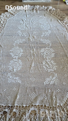 Огромна покривка за маса на една кука, снимка 5 - Антикварни и старинни предмети - 53746481