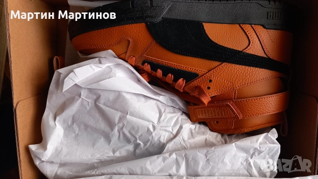 Мъжки маратонки PUMA от естествена кожа, снимка 9 - Маратонки - 52736632