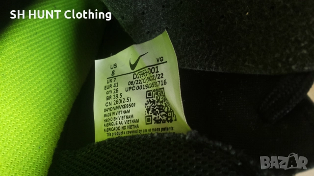 Nike Mercurial Vapor 15 Club GS DJ5969 001 размер EUR 41 / UK 7 Футболни обувки - 301-14-S, снимка 18 - Футбол - 52652477