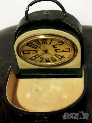 Стар френски будилник, настолен часовник, снимка 2 - Антикварни и старинни предмети - 53096825