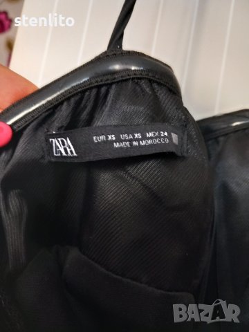 ZARA# черна с пайети# НОВА# вечерна рокля# размер XS, снимка 11 - Рокли - 42290496