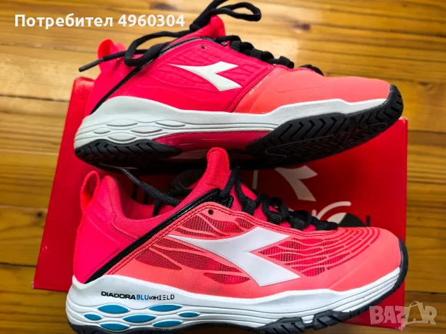 Чисто нови Дамски Тенис Обувки Diadora Speed Blushield Fly 2 AG, Размер 36, снимка 8 - Тенис - 56231970
