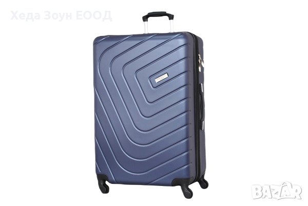 Куфар голям ABS 74 х 48 х 30см - Черен/Сив/Син/Сив/Бордо, снимка 3 - Куфари - 40853143