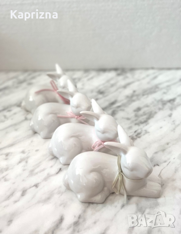 Порцеланови зайчета, снимка 2 - Декорация за дома - 36300380
