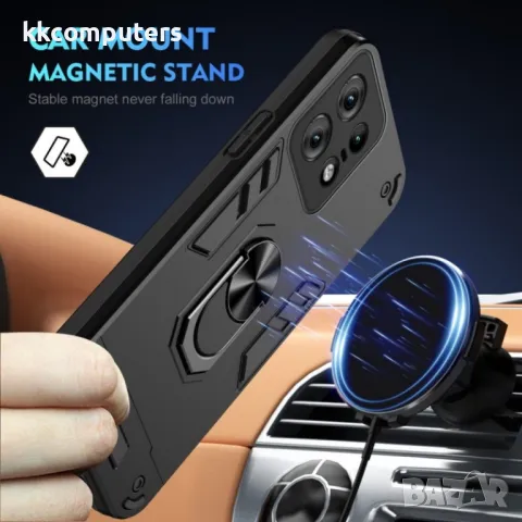 Motorola Edge 50 Pro 5G Удароустойчив Ring Holder2 Калъф и Протектор, снимка 4 - Калъфи, кейсове - 49916633