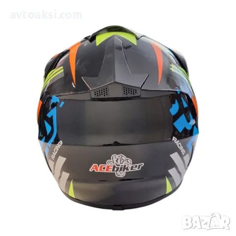 Каска Крос Мотор/Скутер/Бъги/Вело/АТВ два цвята, снимка 7 - Аксесоари и консумативи - 49484325