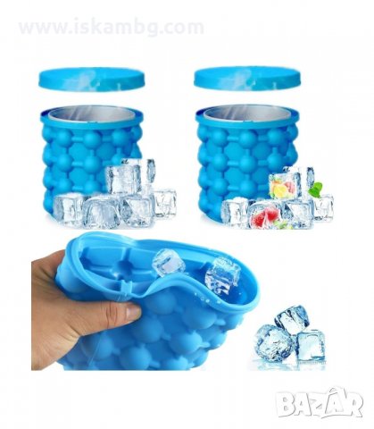 СИЛИКОНОВА ЛЕДАРКА И ФОРМА ЗА ЛЕД ICE CUBE MAKER GENIE - код 3073, снимка 6 - Аксесоари за кухня - 33896224