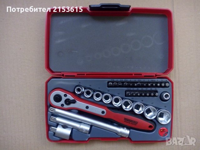 teng tools тенг гидория 3/8 34 части камъни комплект хром ванадий, снимка 1 - Куфари с инструменти - 42289343