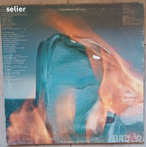 Styx ‎– Equinox Издание 🇺🇸 USA 1975г Стил:ROCK Състояние:VG+ Цена:15.34 евро  Това е петия студиен, снимка 2 - Грамофонни плочи - 53660278