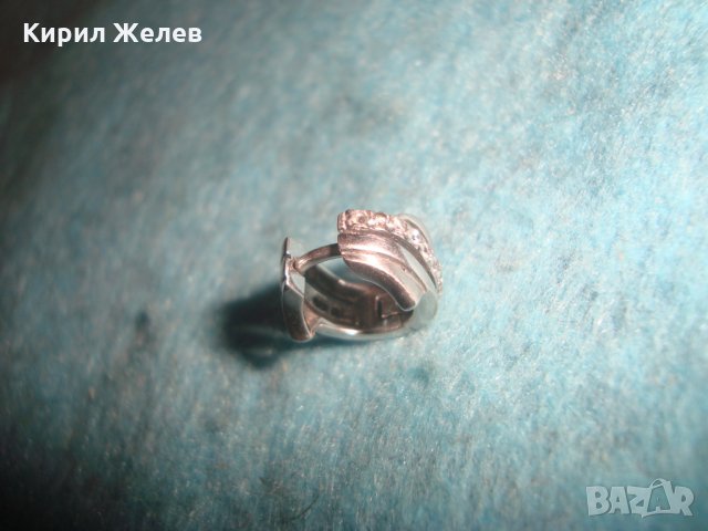 СРЕБЪРНА ВИНТИДЖ АРТ СКЪПОЦЕННА ОБЕЦА СРЕБРО 925 с ФАСЕТИРАНИ ЦИРКОНИ 25831, снимка 9 - Обеци - 35818407