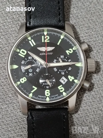 AVIATOR ,paljot mehanica chronograph, снимка 4 - Мъжки - 51161417