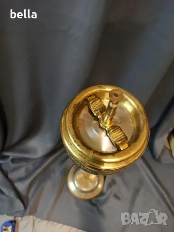 Висок немски бронзов пепелник (на стойка )с орнаменти -67 см, снимка 8 - Антикварни и старинни предмети - 48689771