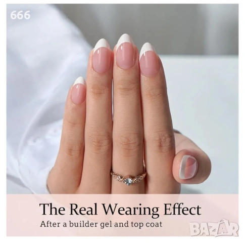 160 бр Изкуствени нокти  ФРЕНСКИ МАНИКЮР, снимка 6 - Продукти за маникюр - 53037873