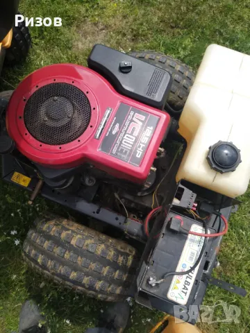 Косачка Stiga Park  с казан от неръждавейка, снимка 2 - Градинска техника - 50108744