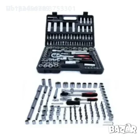 Професионален комплект гедоре 108 Части KRAFTROYAL, снимка 2 - Гедорета - 50772099