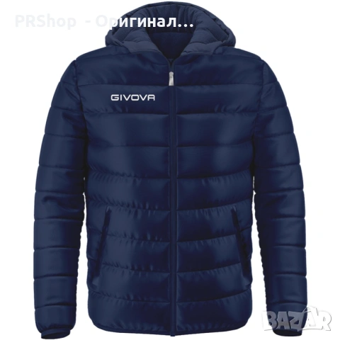 Мъжко Яке с качулка Givova Olanda, тъмно синьо, снимка 2 - Якета - 53621547