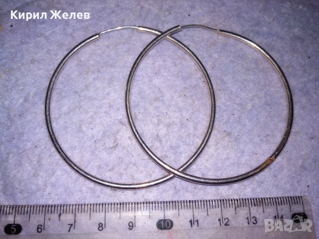 ШАРМАНТНИ КЛАСИЧЕСКИ ВИНТИДЖ АРТ МОДЕЛ СРЕБЪРНИ ОБЕЦИ ВИСОКА ПРОБА СРЕБРО РЪЧНА ИЗРАБОТКА 38534, снимка 4 - Антикварни и старинни предмети - 41451071