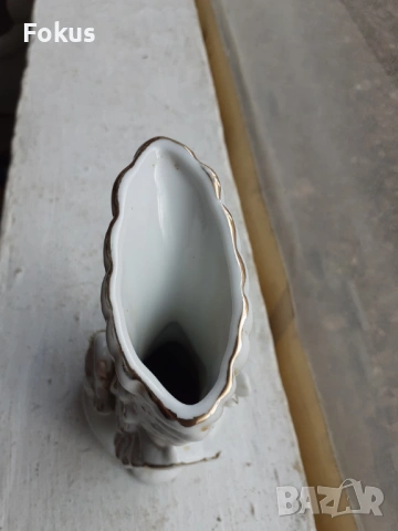 Стара порцеланова каничка лебед фигура статуетка Порцелан, снимка 5 - Антикварни и старинни предмети - 53431376