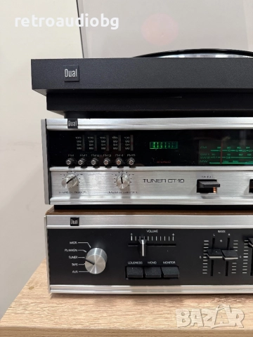 🔊Ретро аудио сет Усилвател DUAL CV61  + Тунер DUAL CT19 - 1976 г. - Made in Germany🔊, снимка 6 - Аудиосистеми - 51338050