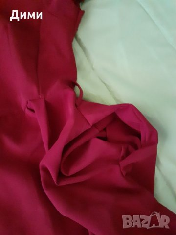 Рокля в цвят бордо Италия, снимка 4 - Рокли - 33877692