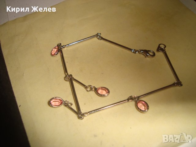 ФИНА НЕЖНА СКЪПОЦЕННА ГРИВНА с ФАСЕТИРАН АМЕТИСТ ПОДХОДЯЩА и за ГЛЕЗЕН 25087, снимка 2 - Гривни - 34339484