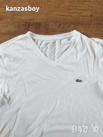 Lacoste V-Nec - страхотна мъжка тениска , снимка 3 - Тениски - 41424266