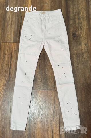 Дамски напръскани дънки , снимка 2 - Дънки - 52543461