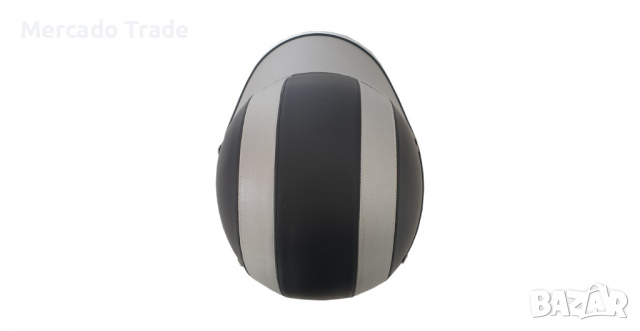 Каска за мотор, АТВ, Мотопед, Кожена, 2411, Сив, снимка 3 - Аксесоари и консумативи - 36124424