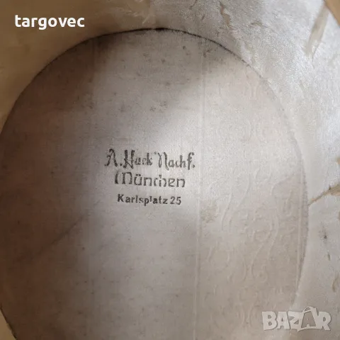 уникална мъжка шапка от 1900 година цилиндър, снимка 4 - Антикварни и старинни предмети - 49783544