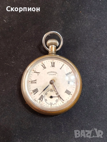 Американски джобен часовник - INGERSOLL KROUN - Рядък - ПРОМОЦИЯ, снимка 7 - Джобни - 49331478