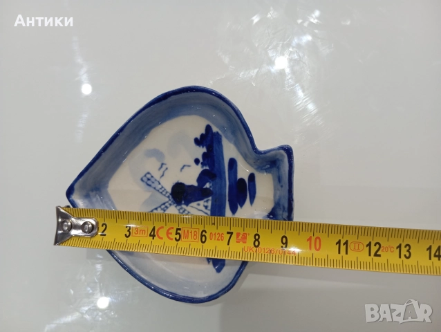 Порцеланова стара чинийка , снимка 2 - Чинии - 52661760