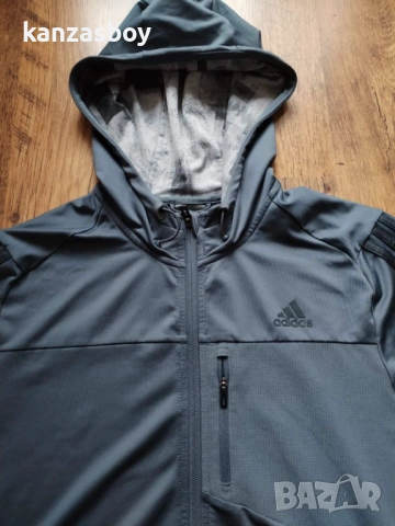 Adidas COOL365 Hood - страхотно мъжко горнище Л, снимка 3 - Спортни дрехи, екипи - 53470442