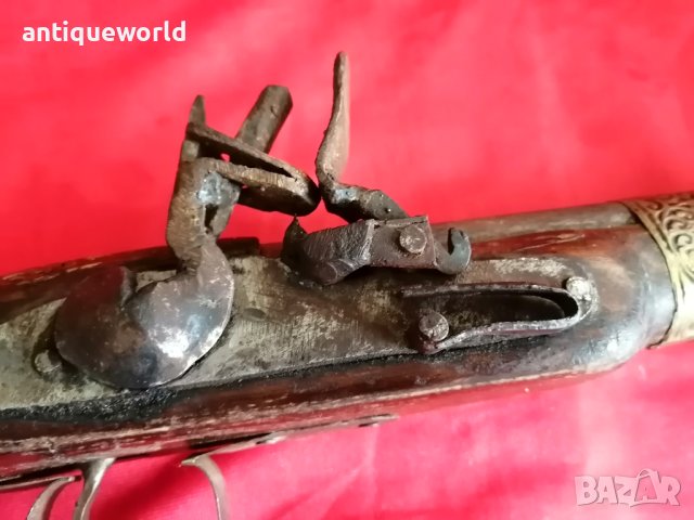 Стар Кремъчен Пищов , Пистолет, Кремъклия, снимка 2 - Антикварни и старинни предмети - 41882276