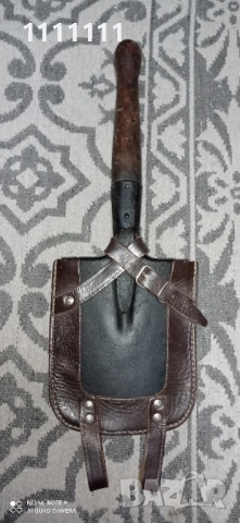 военна лопатка с чохъл, снимка 2 - Антикварни и старинни предмети - 52314198