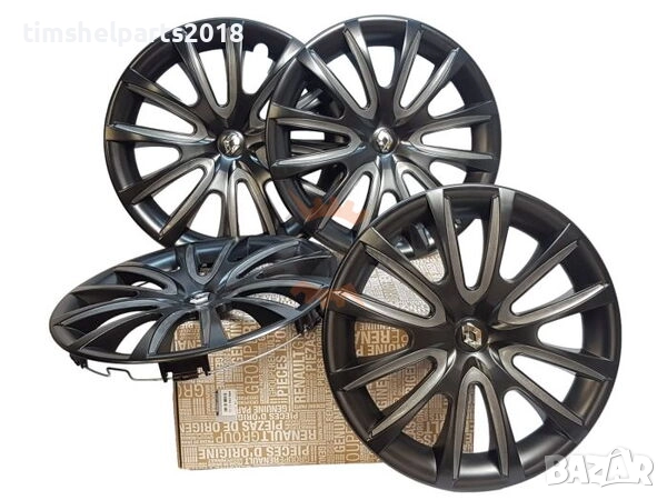 4 броя Тасове за джанти Renault Kangoo от 1997 г., Master от 1998 г. - 16" дискови, пълноразмерни