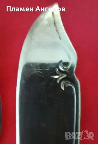 Посребрени нож и вилица за риба, снимка 6 - Антикварни и старинни предмети - 50007891