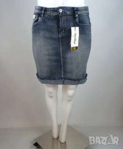 XL Еластична дънкова пола (с етикет)