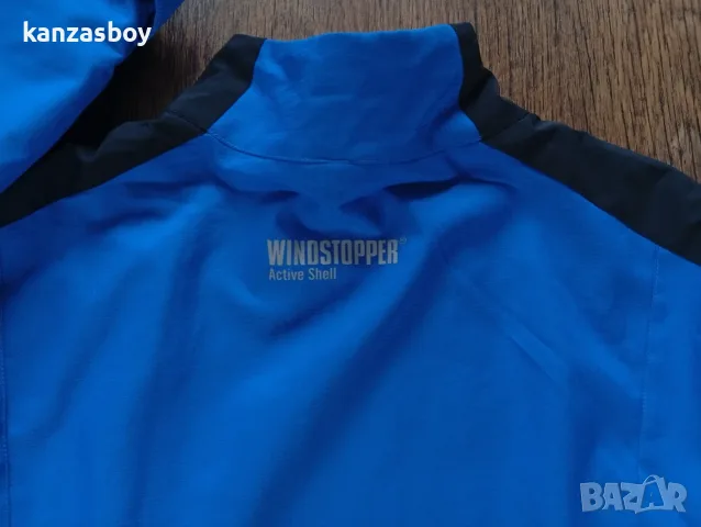 gore bike wear mens blue windstopper active shell jacket - мъжко вело яке КАТО НОВО Л, снимка 4 - Якета - 56168280