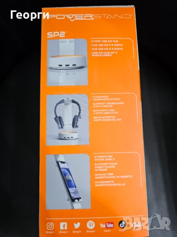 Стойка за слушалки Cable Guys Powerstand SP2, снимка 3 - Други - 52211034