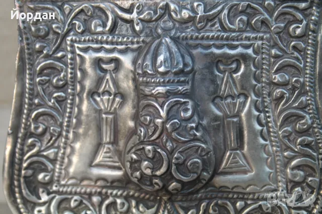 Сребърна паласка барутница, снимка 4 - Колекции - 47882196