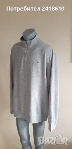 POLO Ralph Lauren Cotton Half Zip Mens Size XL / 2XL НОВО! ОРИГИНАЛ! Мъжки памучен Суичър с 3/4 цип!, снимка 17 - Суичъри - 52547247