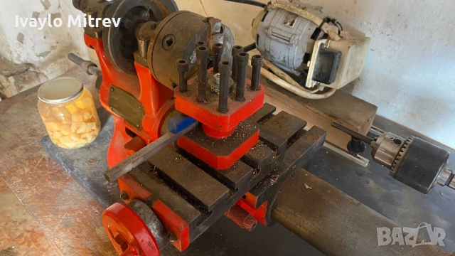 Малък хоби струг, снимка 6 - Стругове - 53623535