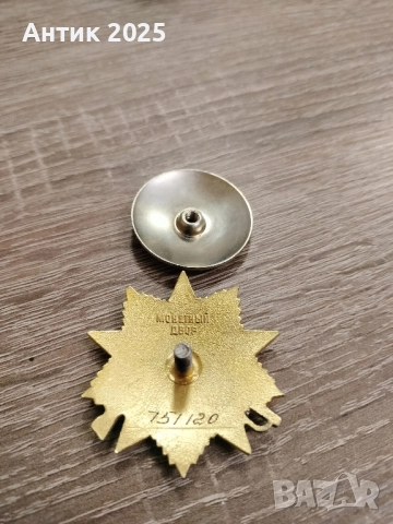 Орден „Отечествена война“ I степен (позлатен), снимка 2 - Антикварни и старинни предмети - 51941390