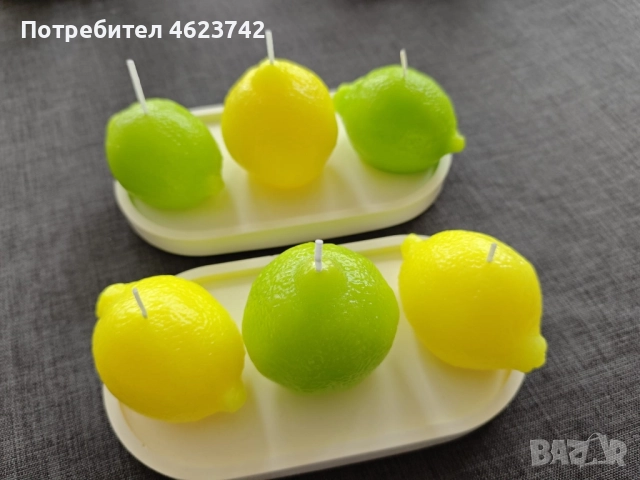 Ароматни лимончета от соев восък, снимка 2 - Декорация за дома - 52122773