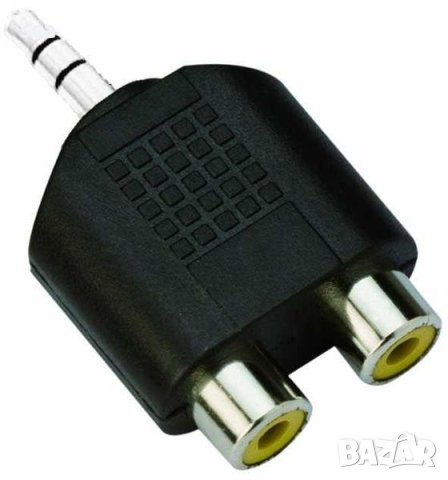 VCom Адаптер Adapter 3.5mm Stereo M / 2x RCA F - CA501, снимка 1 - Кабели и адаптери - 41319893