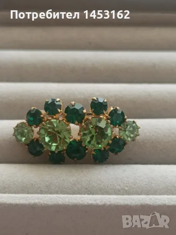 Старинна чешка брошка , снимка 1