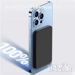 Yiisonger Mag-Safe Power Bank 10000mAh/QI 15W безжично,20W PD/22,5W QC жично зареждане,LED дисплей, снимка 7 - Външни батерии - 47725826
