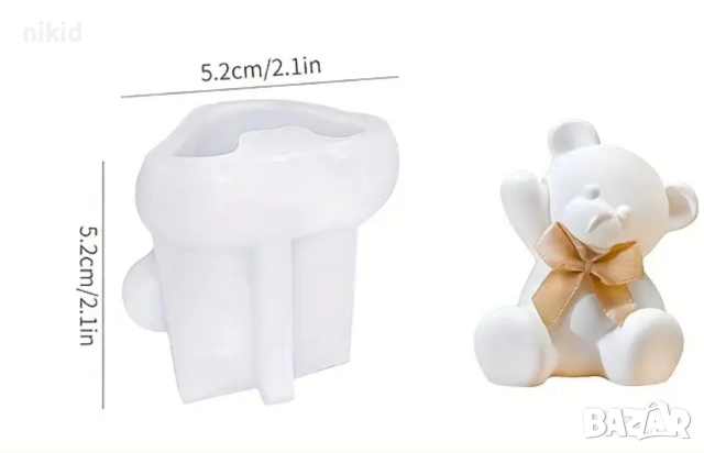 3D Мече с панделка маха силиконов молд форма фондан смола шоколад гипс декор
