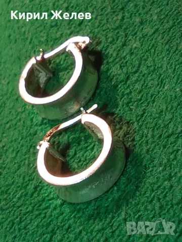 ЧИФТ СТАРИ АНГЛИЙСКИ ВИНТИДЖ АРТ СРЕБЪРНИ ОБЕЦИ СРЕБРО 925 ПРОБА РЪЧНА ИЗРАБОТКА 29621, снимка 13 - Антикварни и старинни предмети - 46223126