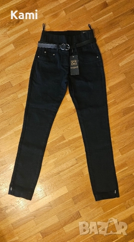 Нови черни дънки, S размер , снимка 2 - Дънки - 52953981